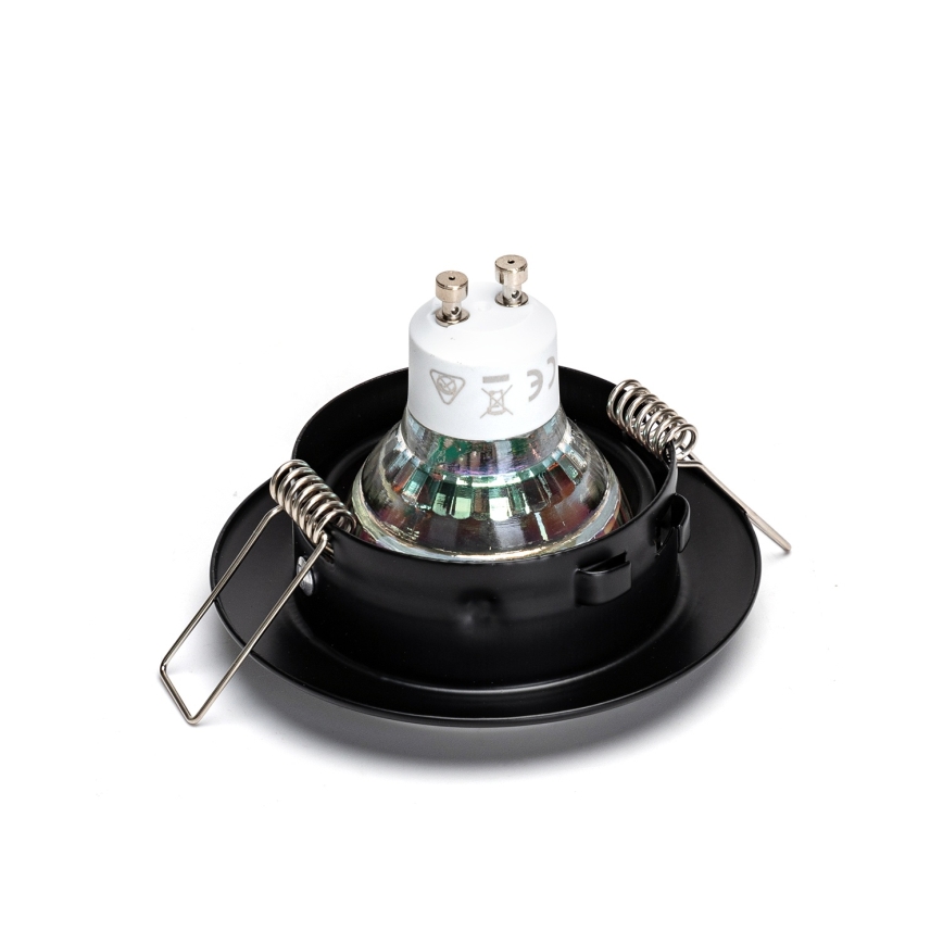 Aigostar - 3 kpl LED-upotettavat alasvalot 1×GU10/4,5W/230V 4000K, musta