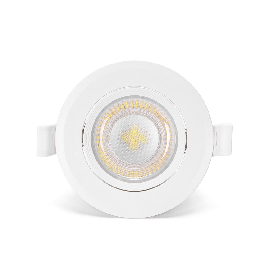 Aigostar - 3 kpl LED-upotettavat kattovalaisimet, 5 W, 230 V, 6500 K, halkaisija 8,5 cm, valkoinen