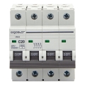 Aigostar - 4-napainen johdonsuojakatkaisin 4P-20A-C 400V