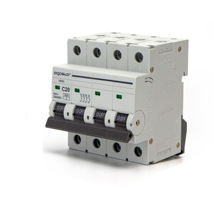 Aigostar - 4-napainen johdonsuojakatkaisin 4P-20A-C 400V