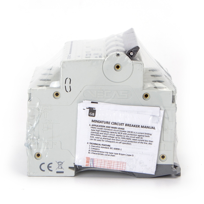 Aigostar - 4-napainen johdonsuojakatkaisin 4P-20A-C 400V