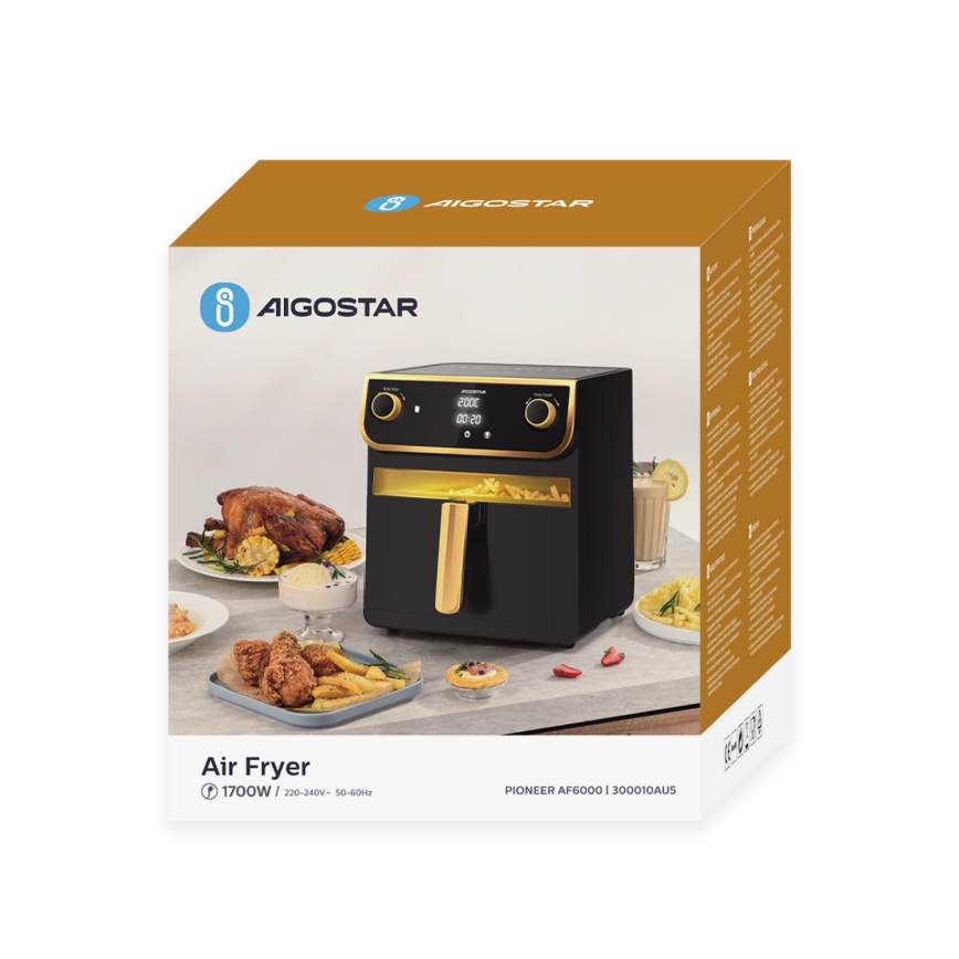 Aigostar - Air Fryer 8l 1700W/230V