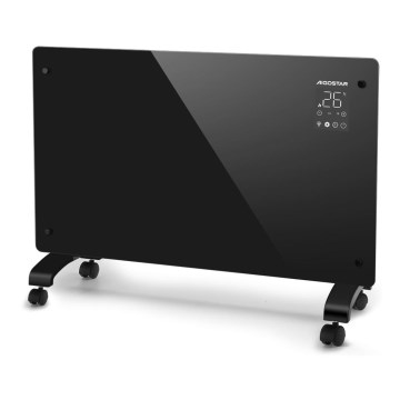 Aigostar - Älykäs sähköpatteri/konvektori LCD-näytöllä ECO/1000/2000W Wi-Fi