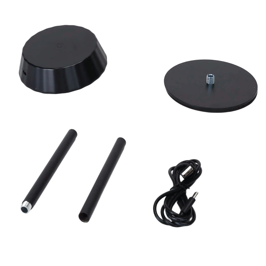 Aigostar - AMBIENT himmennettävä LED-pöytävalaisin LED/2,4W/5V 3000-6500K musta