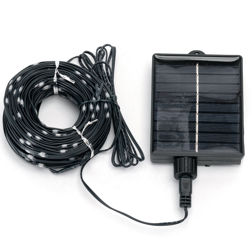 Aigostar - LED aurinkokennolla toimiva jouluköynnös 300xLED/8 toimintoa 32m IP65 kylmän valkoinen 1200 mAh