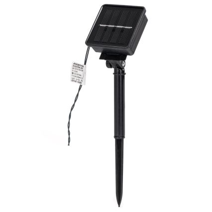 Aigostar - LED aurinkokennolla toimiva valosarja 50 LED/8 toimintoa 12m 800mAh IP65 lämmin valkoinen