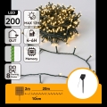 Aigostar - aurinkokennolla toimiva LED-jouluvalosarja, 200 LED, 8 toimintoa, 22 m, IP65, lämmin valkoinen, 800 mAh