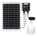 Aigostar - Aurinkokennolla varustettu LED-kattokruunu LED/70W/12V 6000 mAh 6500K IP65 halkaisija 12 cm + kaukosäädin