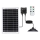 Aigostar - Aurinkokennolla varustettu LED-riippuvalaisin anturilla LED/70W/12V 6000 mAh 6500K IP65 halkaisija 23,5 cm + kaukosäädin
