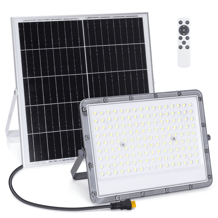 Aigostar - LED himmennettävä aurinkokennovalaisin LED/200W/3,4V 20000 mAh IP65 + kaukosäädin