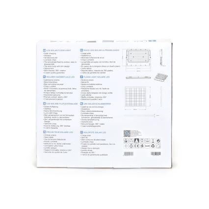 Aigostar - LED himmennettävä aurinkokennovalaisin LED/200W/3,4V 20000 mAh IP65 + kaukosäädin