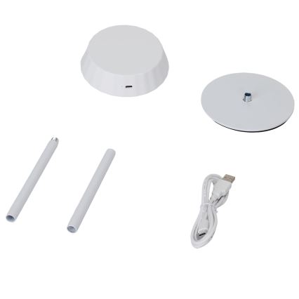 Aigostar - Himennettävä LED-pöytälamppu AMBIENT LED/2,4W/5V 3000-6500K valkoinen