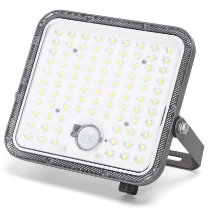 Aigostar - Himmennettävä aurinkokäyttöinen LED-valonheitin tunnistimella LED/120W/3,4V 6500K IP66 8000 mAh + kaukosäädin