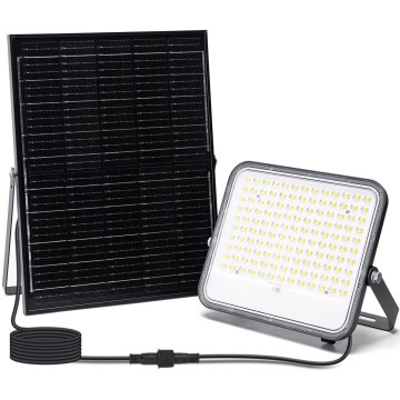 Aigostar - himmennettävä LED-aurinkokennolla toimiva heijastin LED/200W/3,4V 3000/4000/6500K IP66 16000 mAh + kaukosäädin