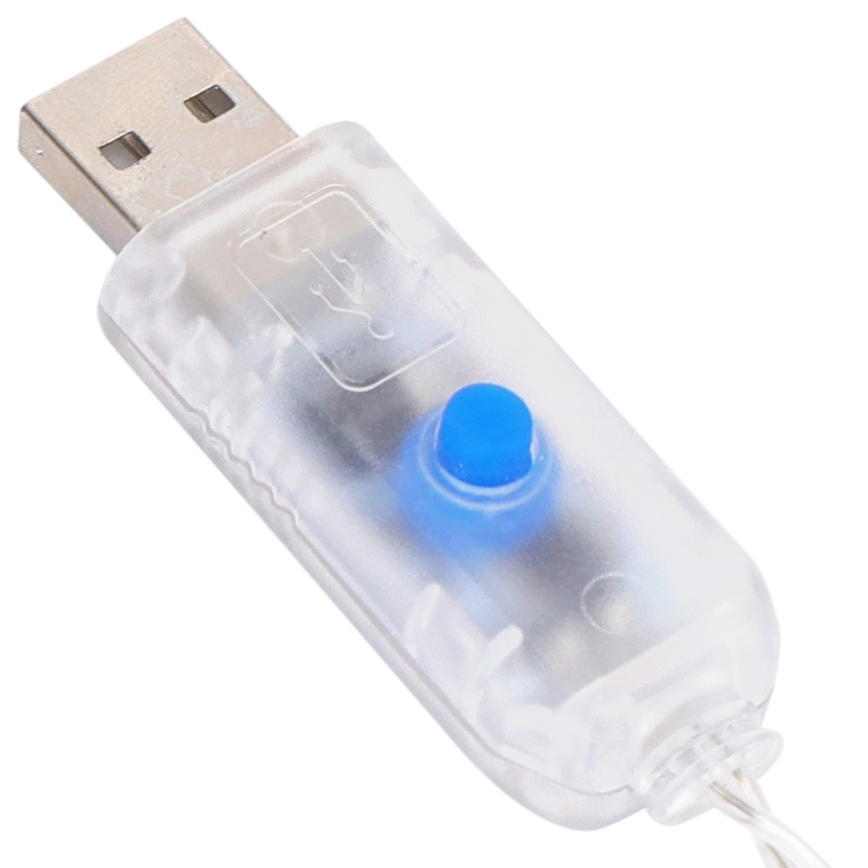 Aigostar - LED himmennettävä joulukoristevalosarja 300xLED/8 toimintoa USB 6x3m monivärinen + kaukosäädin