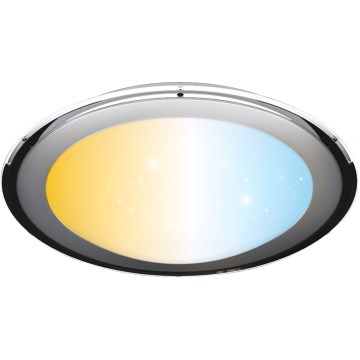 Aigostar - himmennettävä LED-kattovalaisin LED/60W/230V 2700–6500 K Ø 52,7 cm kromi + kaukosäädin