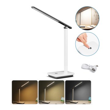 Aigostar - Himmennettävä LED-pöytävalaisin LED/5W/5V 3000-6500K valkoinen/musta