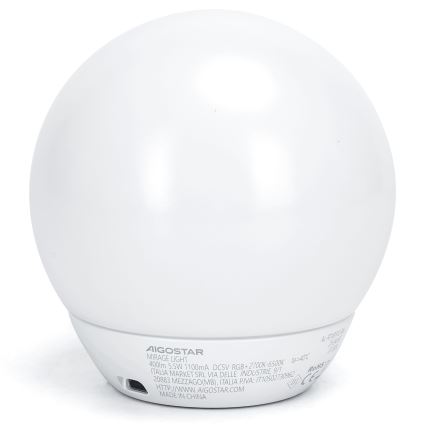 Aigostar - LED RGBW himmennettävä pöytävalaisin LED/5,5 W/5 V Wi‑Fi + kauko-ohjain