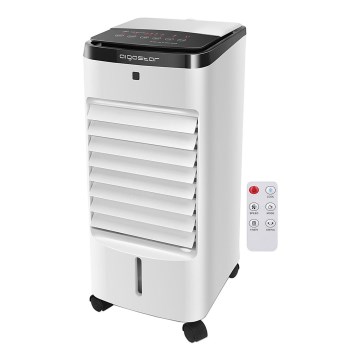 Aigostar - Ilmanjäähdytin 60W/230V valkoinen/musta + kaukosäädin