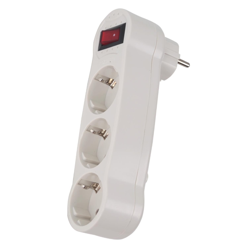 Aigostar - Jakorasia kytkimellä 3x16A/230V SCHUKO