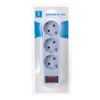 Aigostar - Jakorasia kytkimellä 3x16A/230V SCHUKO