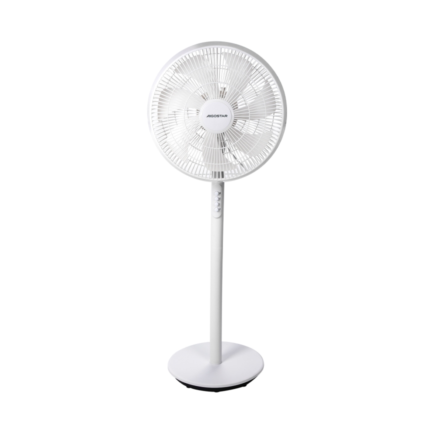 Aigostar - Jalallinen tuuletin 45 W/230 V, halkaisija 35 cm, valkoinen