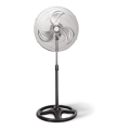 Aigostar - Jalallinen tuuletin 50 W/230 V, Ø 50 cm, kromi/musta