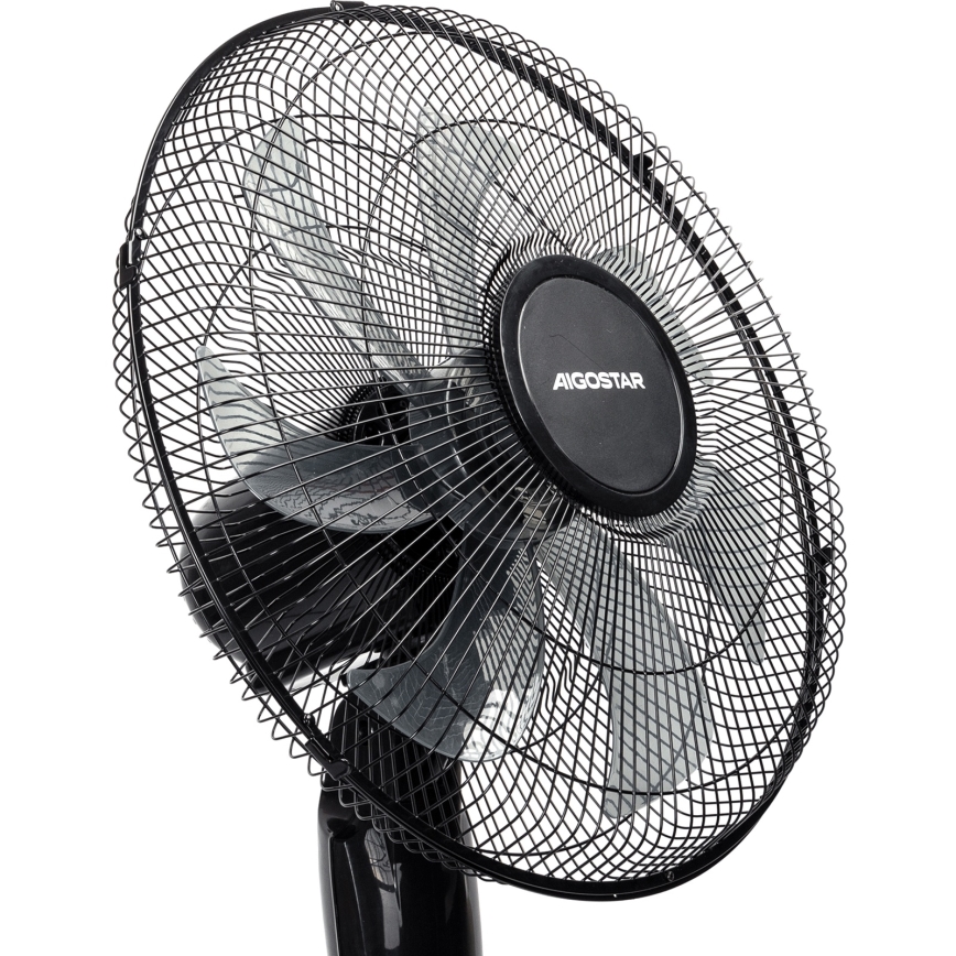 Aigostar – Jalustatuuletin 50 W / 230 V, 130 cm, musta, kaukosäätimellä