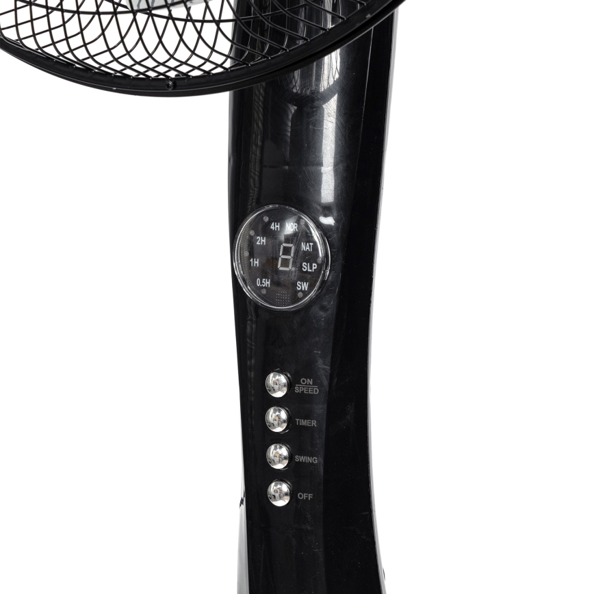 Aigostar – Jalustatuuletin 50 W / 230 V, 130 cm, musta, kaukosäätimellä