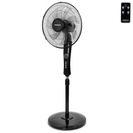 Aigostar – Jalustatuuletin 50 W / 230 V, 130 cm, musta, kaukosäätimellä