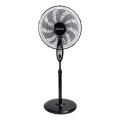 Aigostar - Jalallinen tuuletin 60W/230V 130 cm musta + kauko-ohjain