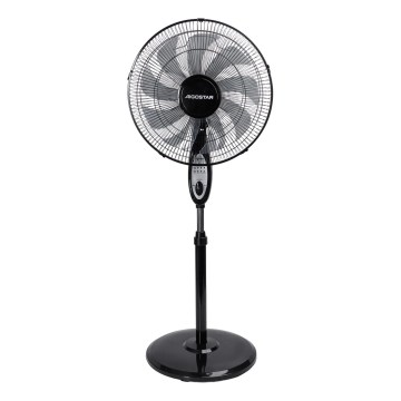 Aigostar - Jalallinen tuuletin 60W/230V 130 cm musta + kauko-ohjain