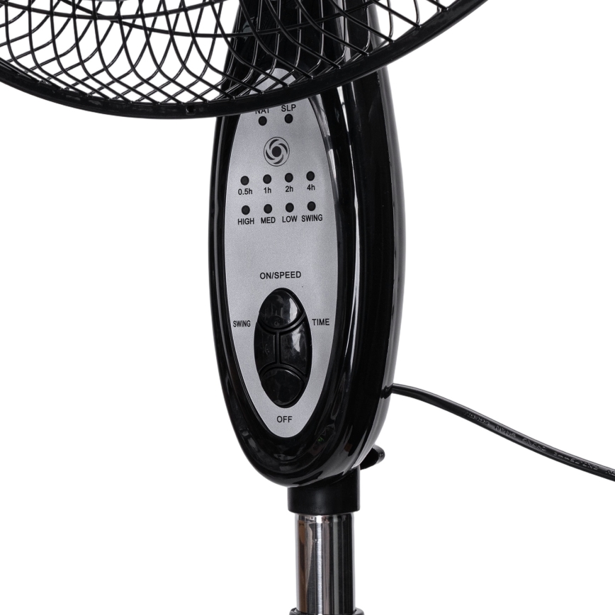 Aigostar - Jalustatuuletin 55W/230V 130 cm musta + kaukosäädin