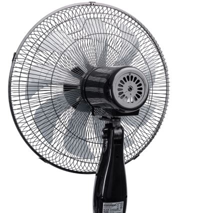 Aigostar - Jalustatuuletin 55W/230V 130 cm musta + kaukosäädin