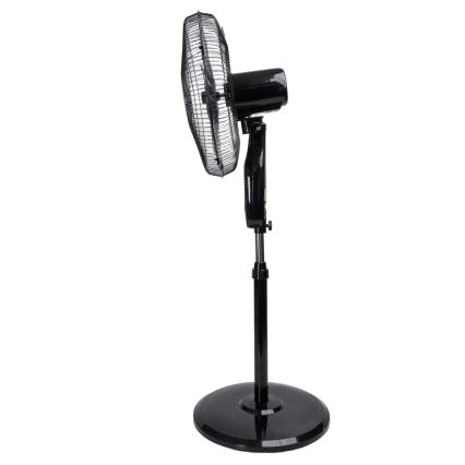 Aigostar - Jalustatuuletin 55W/230V 130 cm musta + kaukosäädin