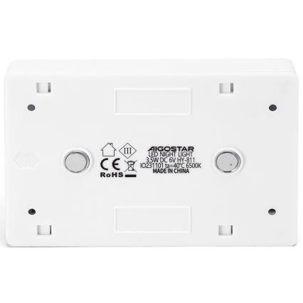 Aigostar - Kannettava LED-yövalo LED/4xAAA 6500K