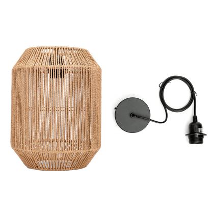 Aigostar - Kattokruunu johdossa 1xE27/60W/230V beige