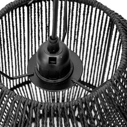 Aigostar - Kattokruunu johdossa 1xE27/60W/230V musta