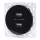 Aigostar - kehyksetön USB-virtapistorasia 2x USB-A musta