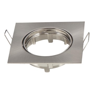 Aigostar - Kehys upotettavalle GU10-valaisimelle 8,2x8,2 cm mattakromi