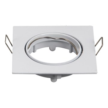 Aigostar - Kehys upotettavalle GU10-valaisimelle 8,2x8,2 cm valkoinen