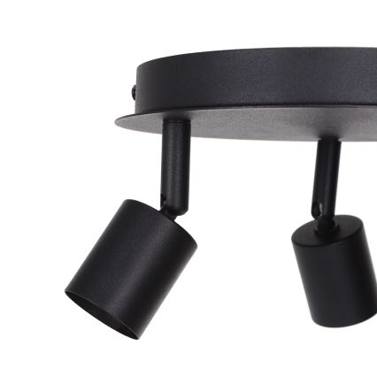 Aigostar - Kohdevalaisin 3xGU10/60W/230V musta