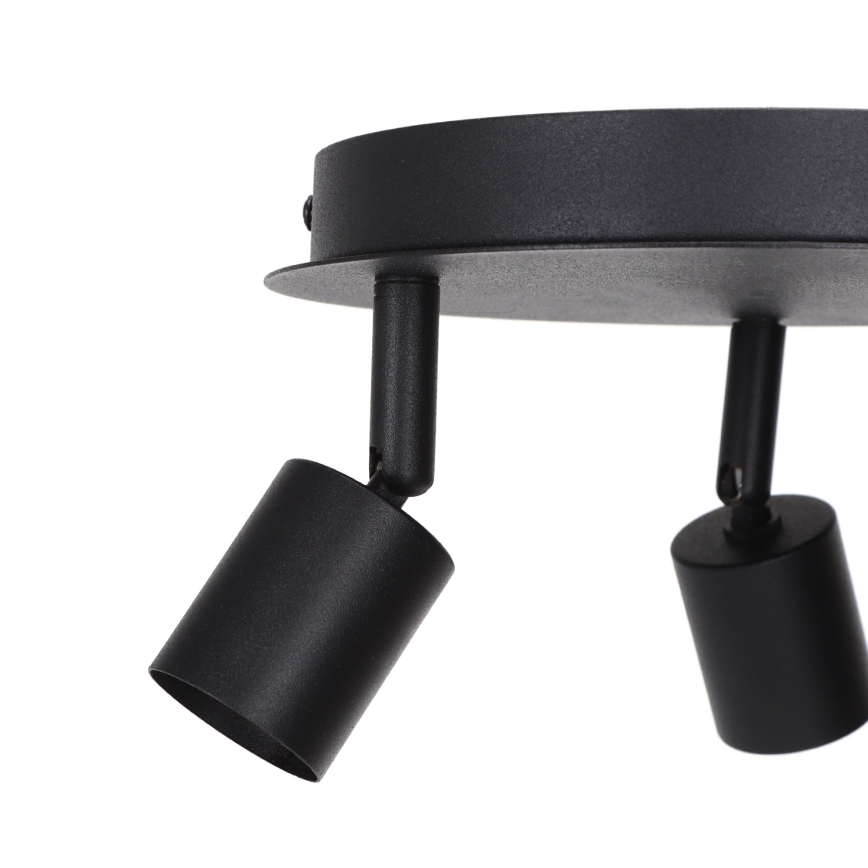 Aigostar - Kohdevalaisin 3xGU10/60W/230V musta