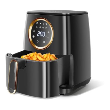 Aigostar - Kuumailmapaistinu 1400W/230V 4,2l musta