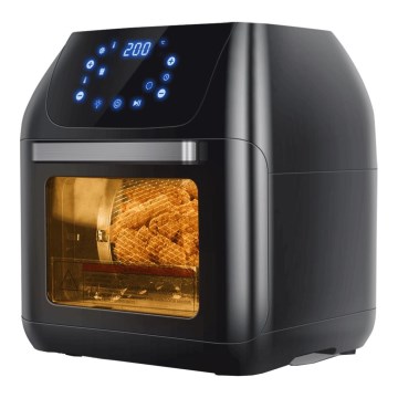 Aigostar - Kuumailmauuni 1400W/230V 12l musta