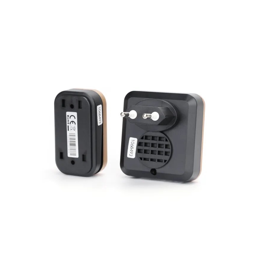 Aigostar - Langaton ovikello 230V musta