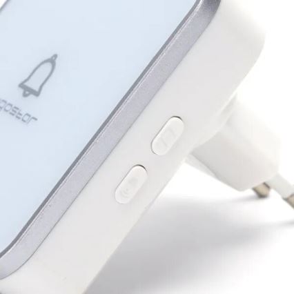 Aigostar - Langaton ovikello 230V valkoinen