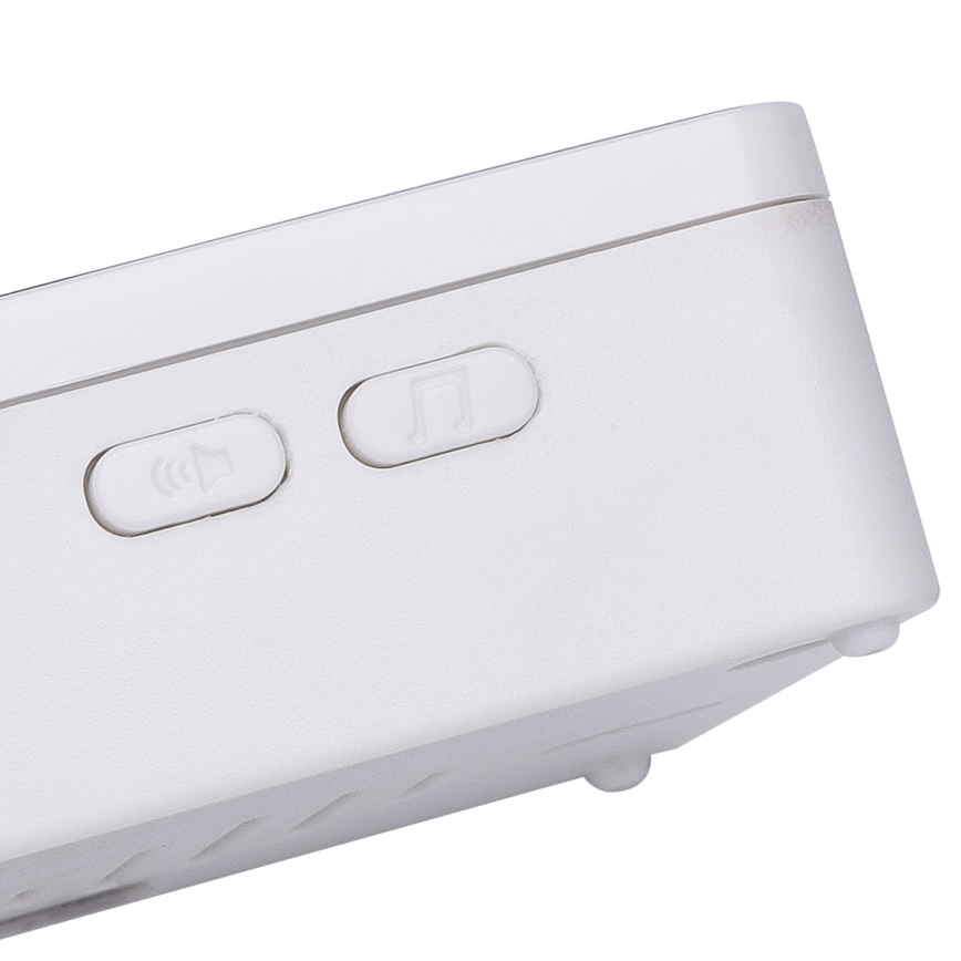 Aigostar - Langaton ovikello 3xAA/12V IP44 musta/valkoinen