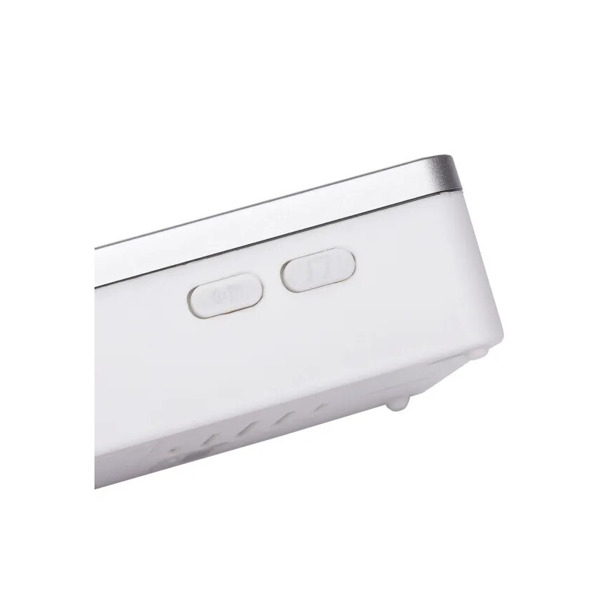 Aigostar - Langaton ovikello 3xAA/12V IP44 valkoinen/hopea