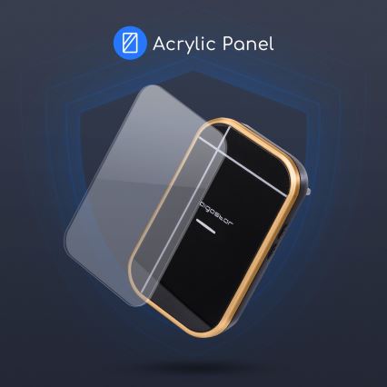 Aigostar - Langaton pistorasiaan kytkettävä ovikello 230 V/12 V IP44 musta